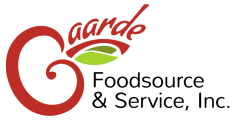 Gaarde logo with leaf accent